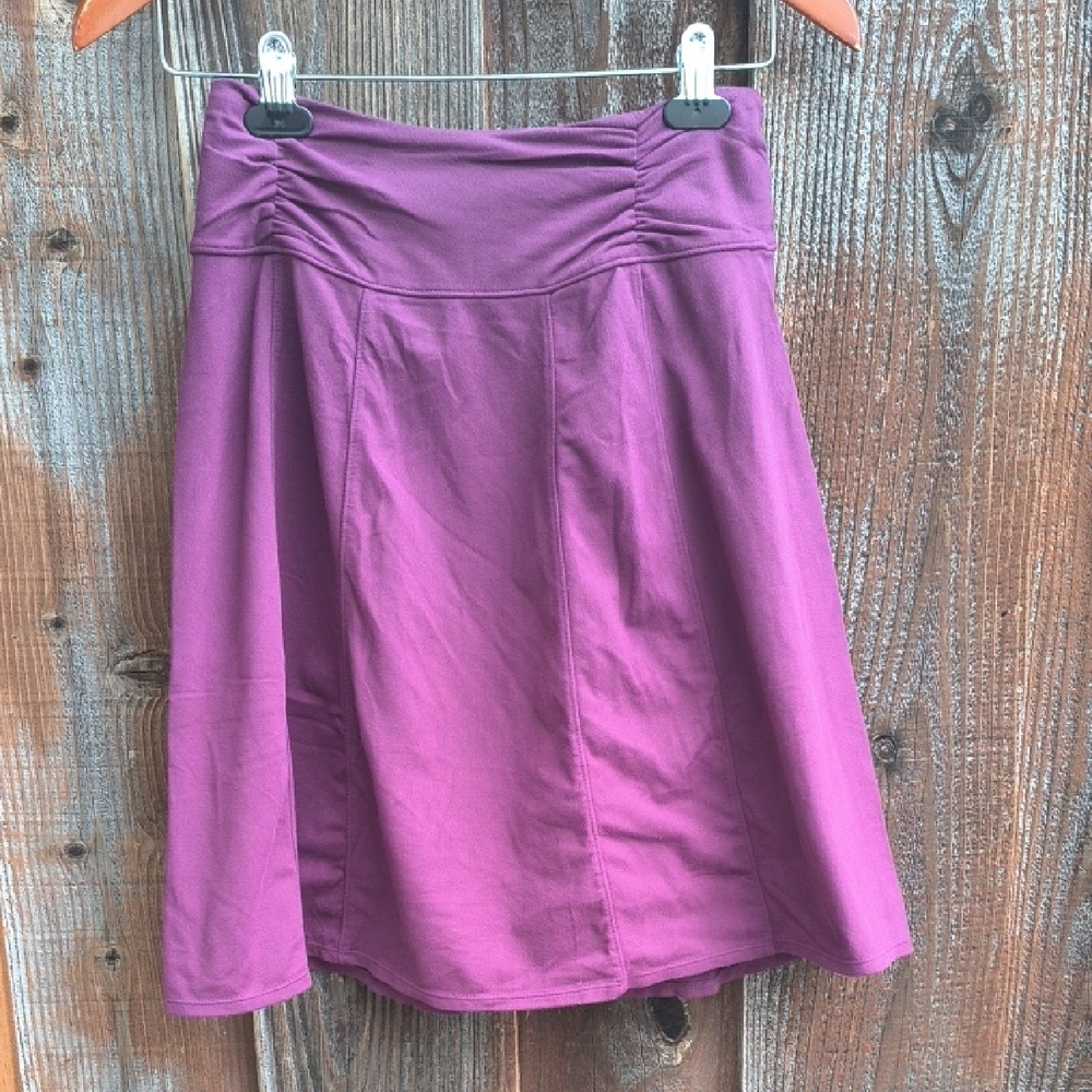 ATHLETA Pull On A-Line Mini Skirt Elastic Wide Waistband Size XS